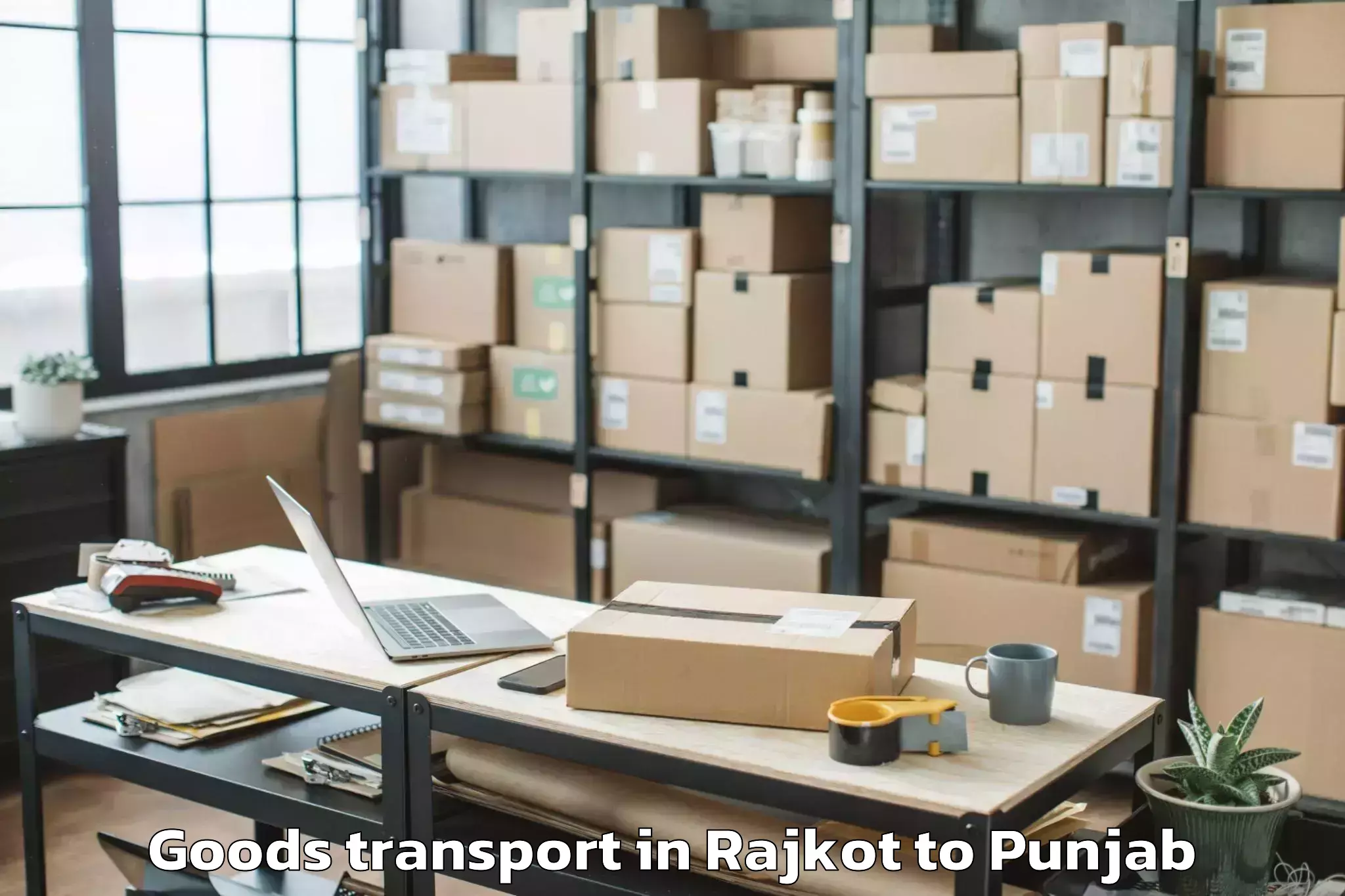 Discover Rajkot to Dav University Jalandhar Goods Transport